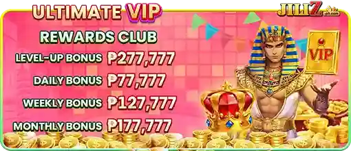 JILIZ promotions banner highlighting casino bonuses and special rewards for players after login